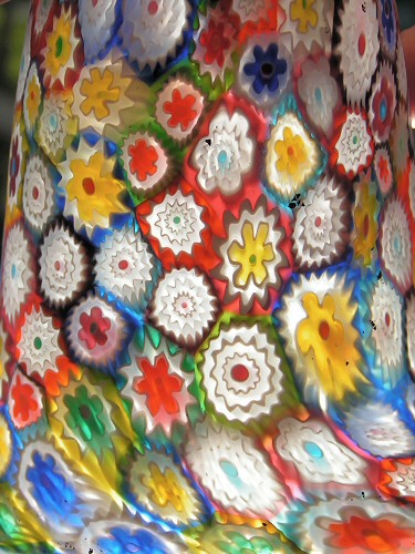 Миллефиори.
Фрагмент, на просвет.